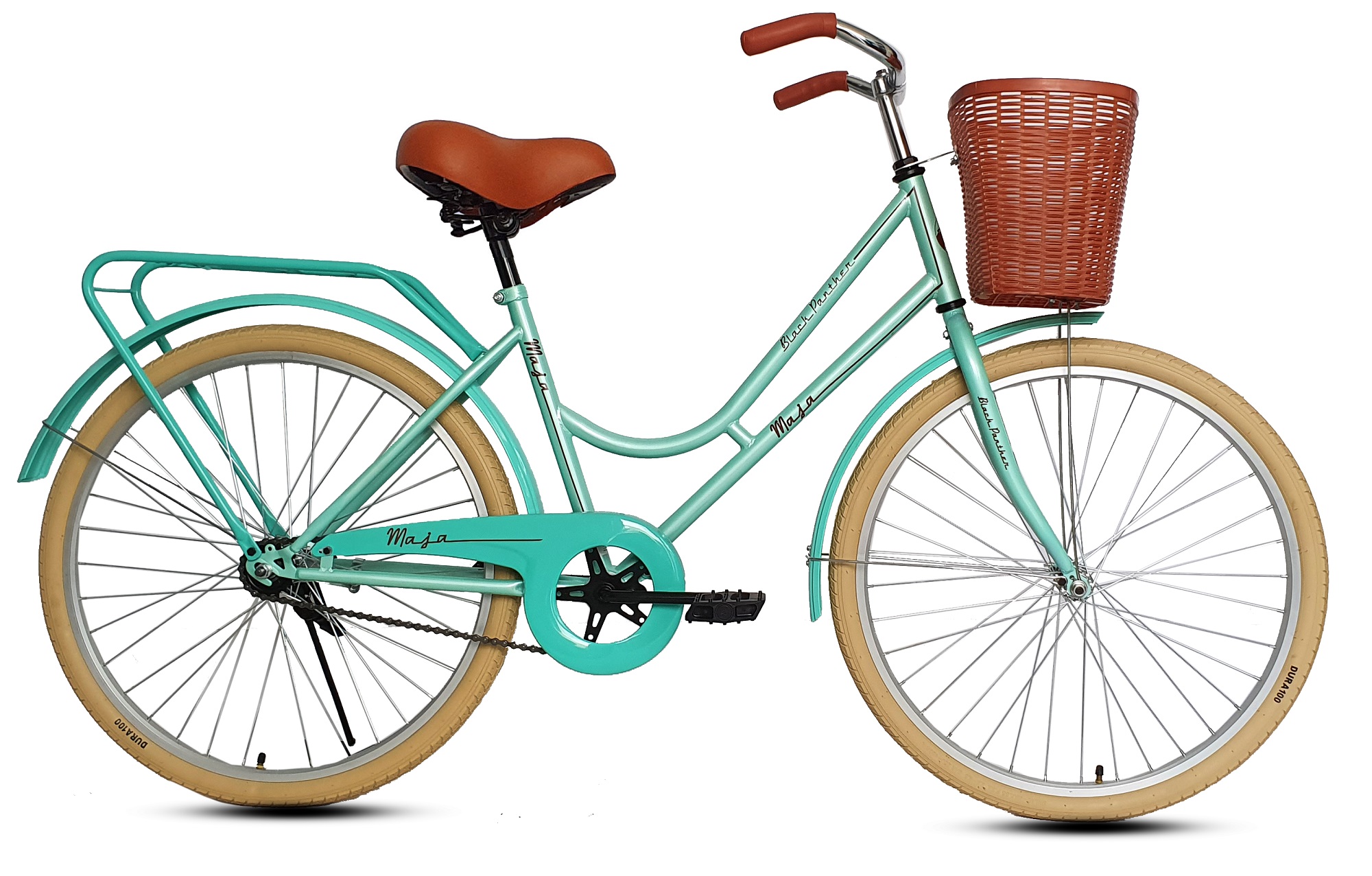 Bicicleta Black Panther Maja Vintage Rodada 26 Verde