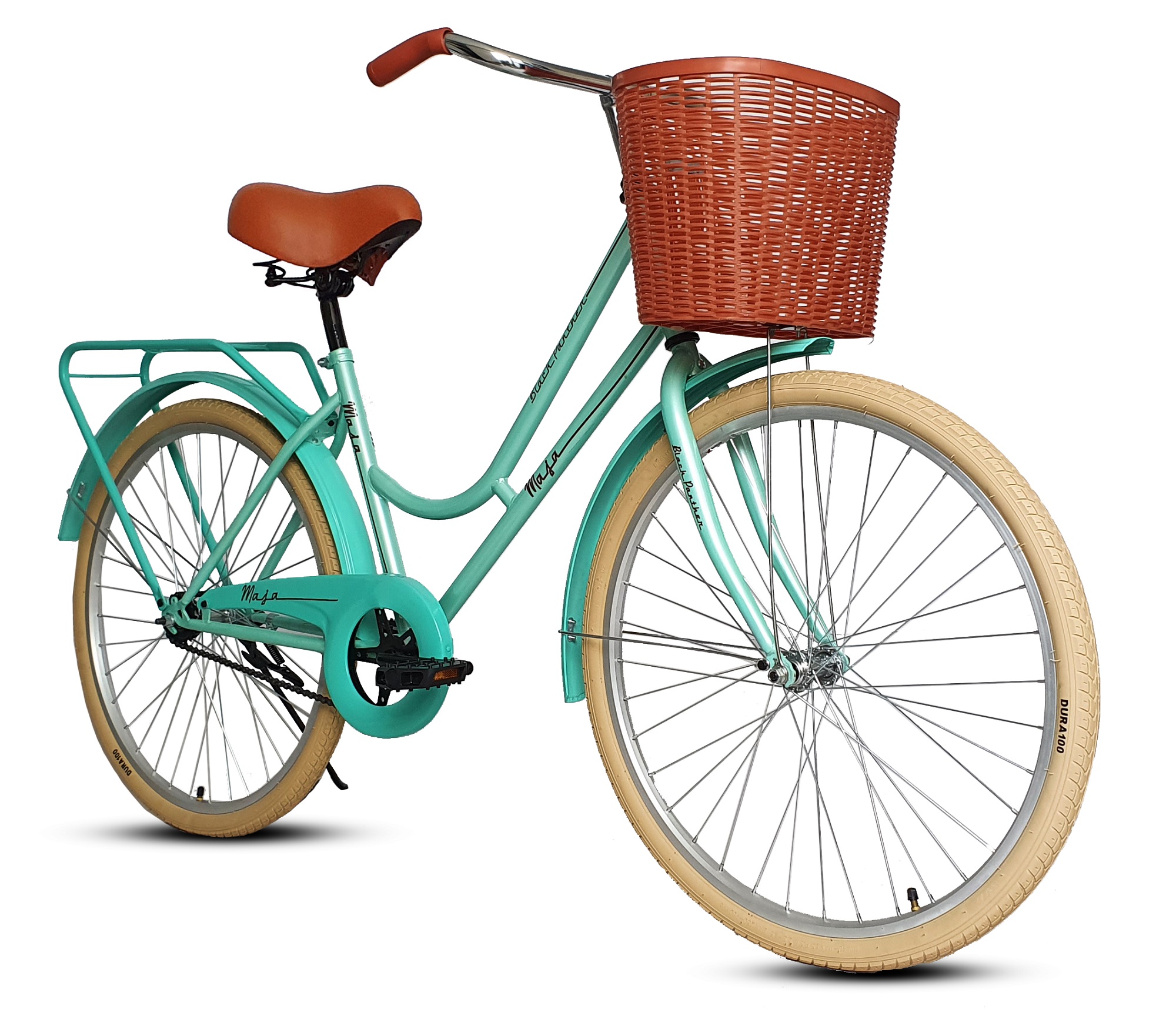 Bicicleta Black Panther Maja Vintage Rodada 26 Verde