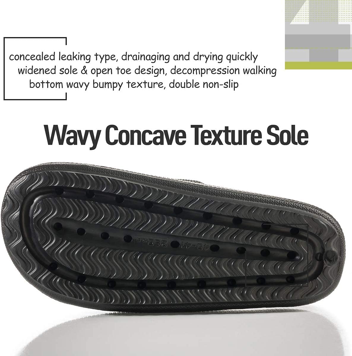 Sandalias Plastico Mujer Comfort Comodas Plataforma Playa Negro