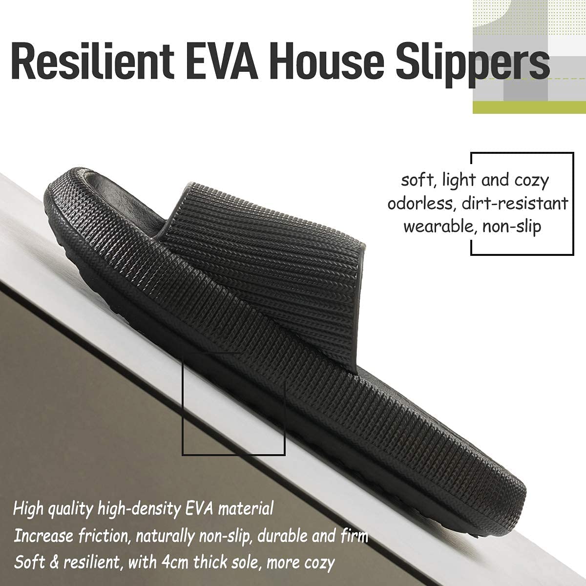 Sandalias Plastico Mujer Comfort Comodas Plataforma Playa Negro