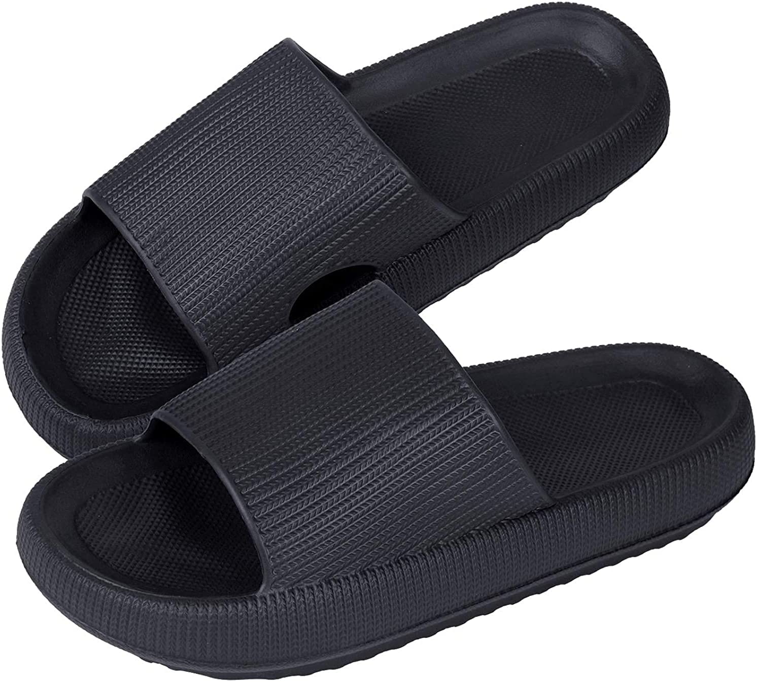 Sandalias Plastico Mujer Comfort Comodas Plataforma Playa Negro