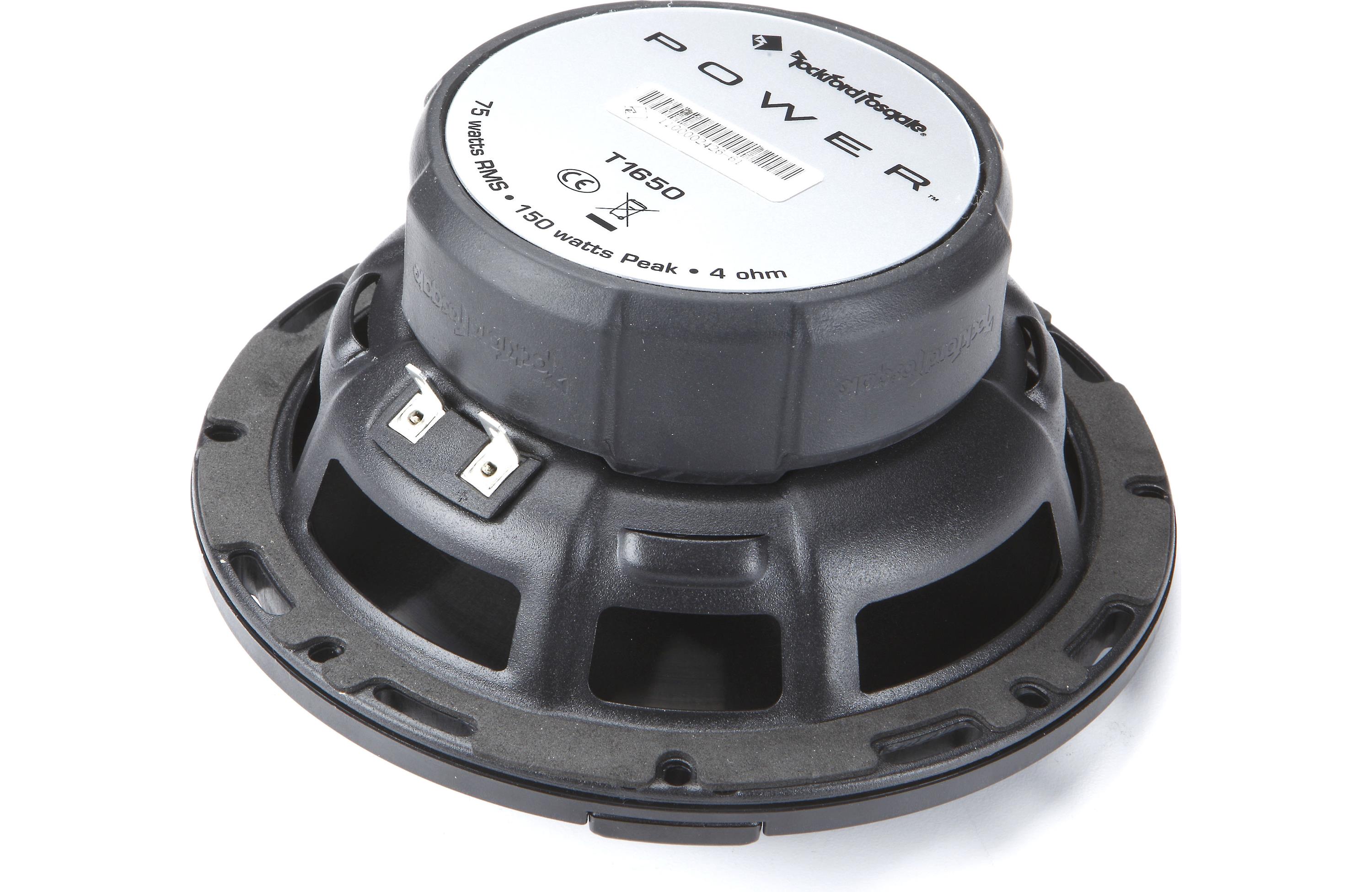 Bocinas Coaxiales Full-Range Rockford Fosgate T1650 150 Watts 6.5 Pulgadas 4 Ohms 2 Vías Power Series