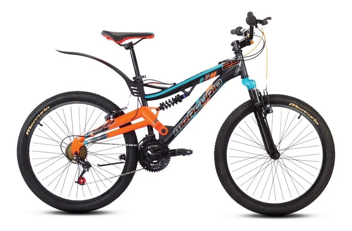 BICICLETA MERCURIO DS KAIZER R24 NEGRO