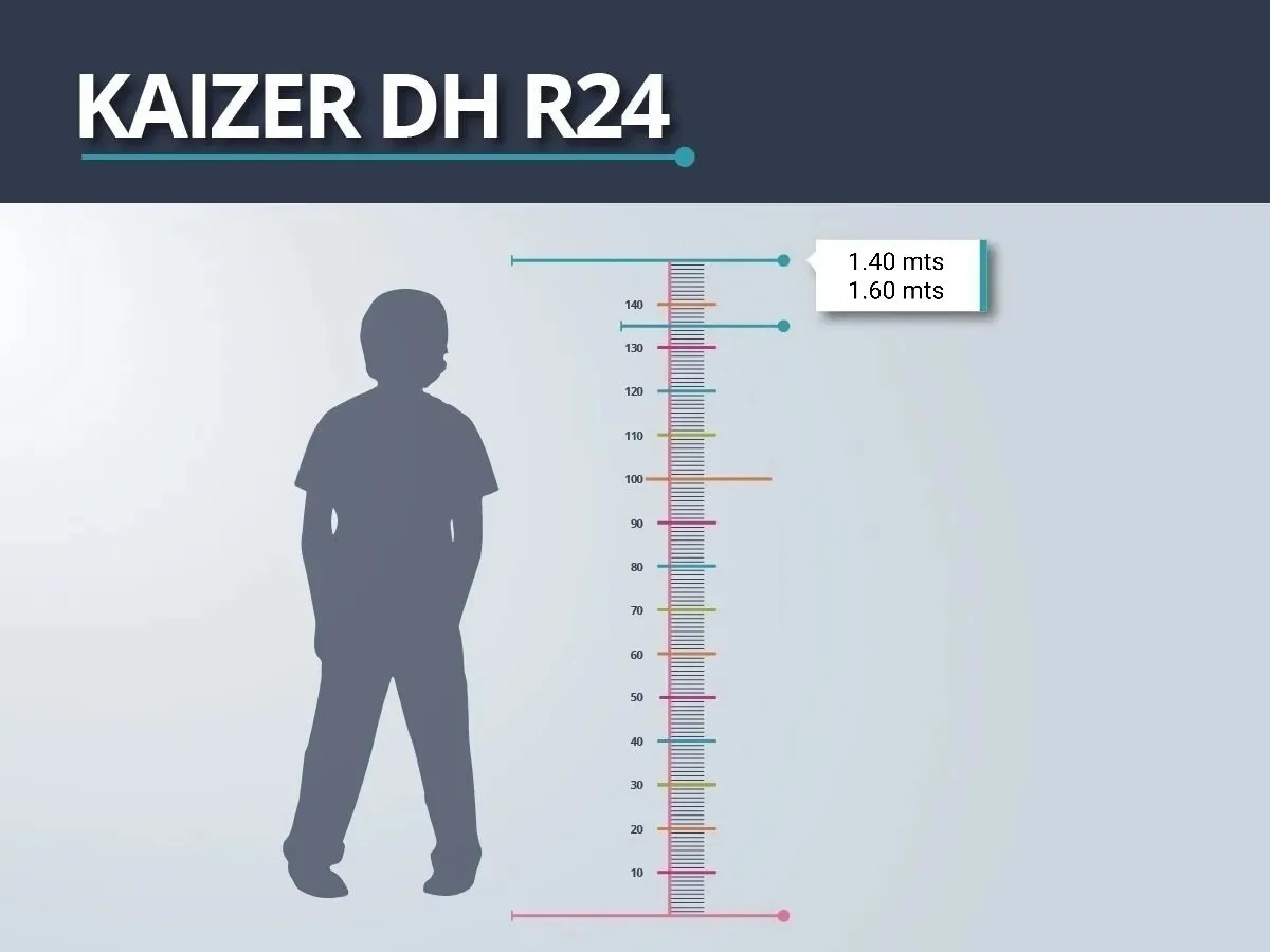 BICICLETA MERCURIO DS KAIZER R24 NEGRO