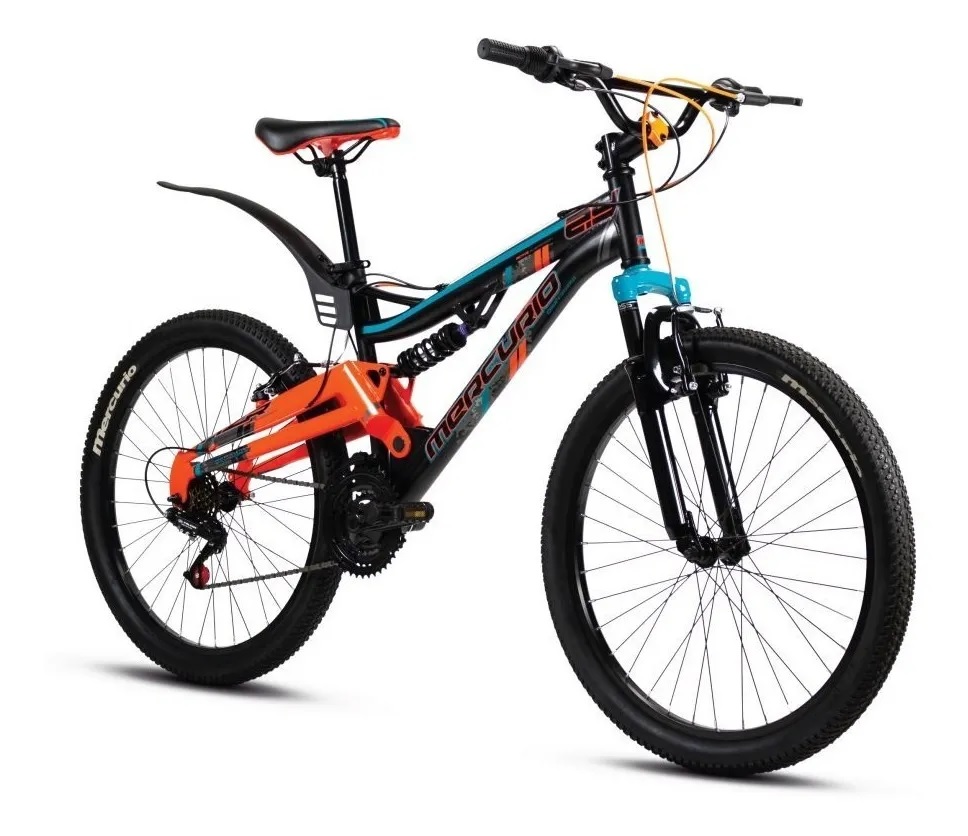 BICICLETA MERCURIO DS KAIZER R24 NEGRO