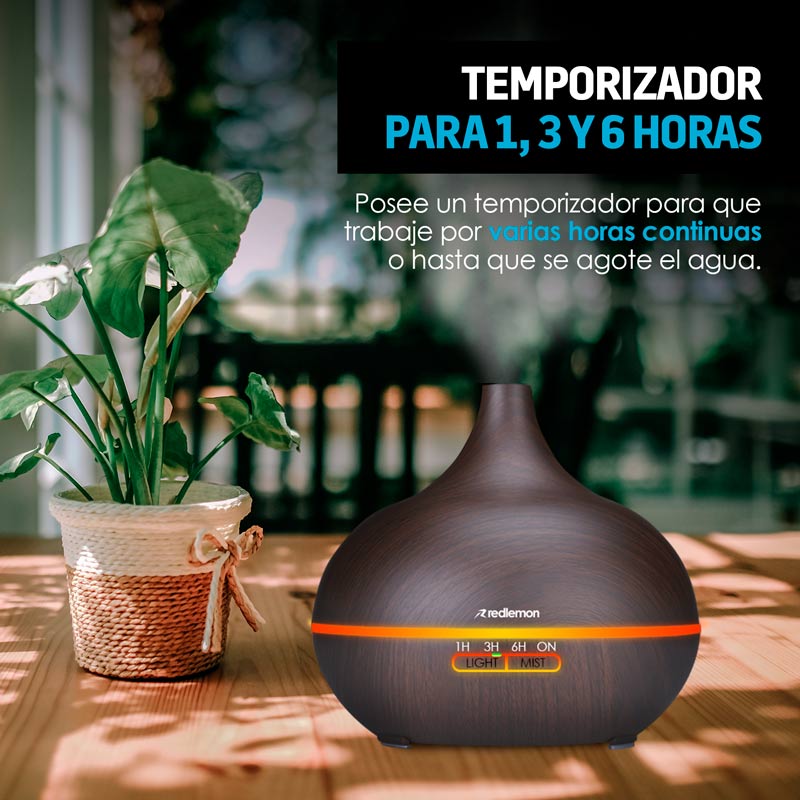 Humidificador y Difusor de Aceites Esenciales con Control Remoto (550ml)