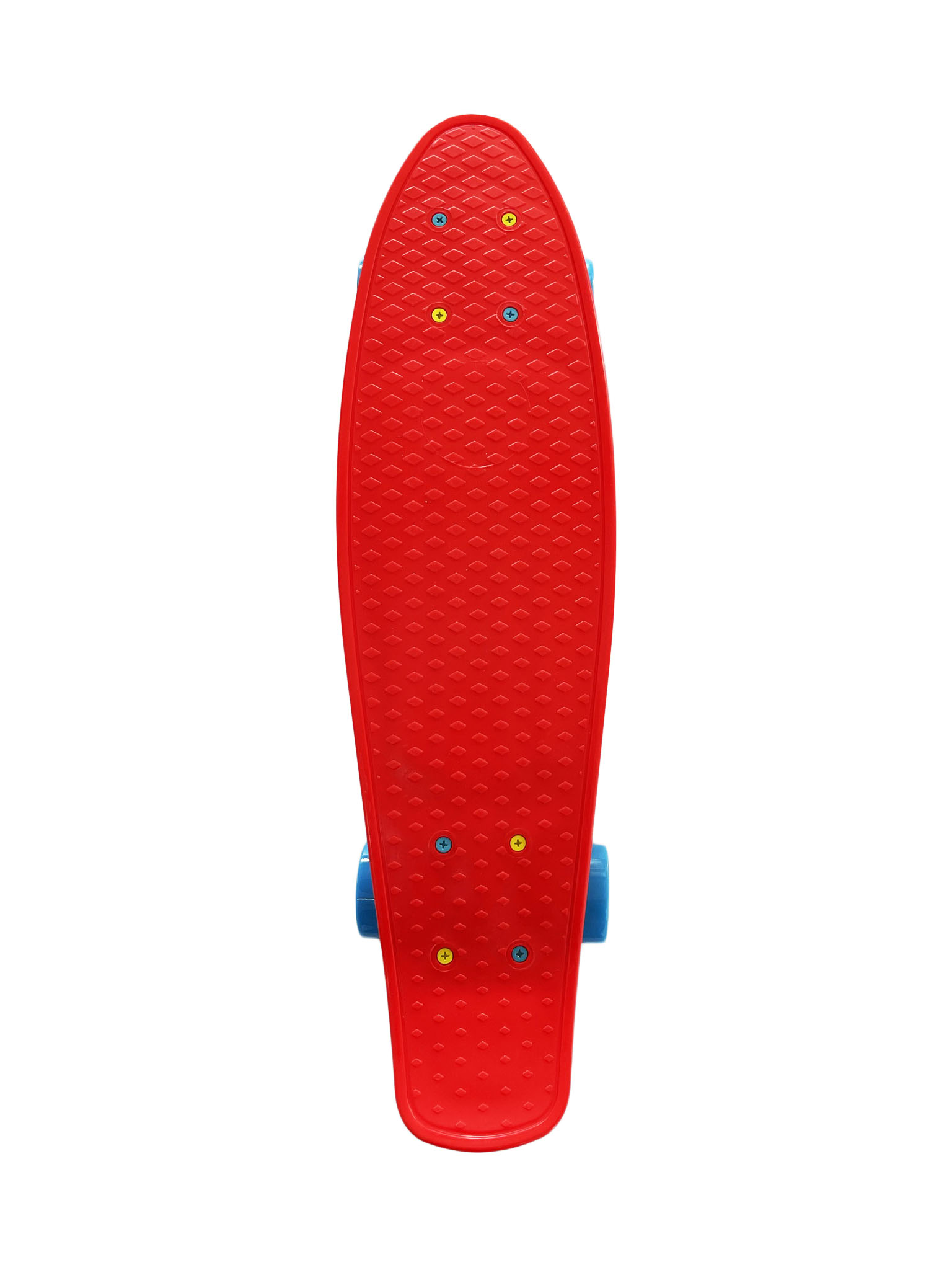 Patineta tipo Penny Color Rojo y Llantas Azul