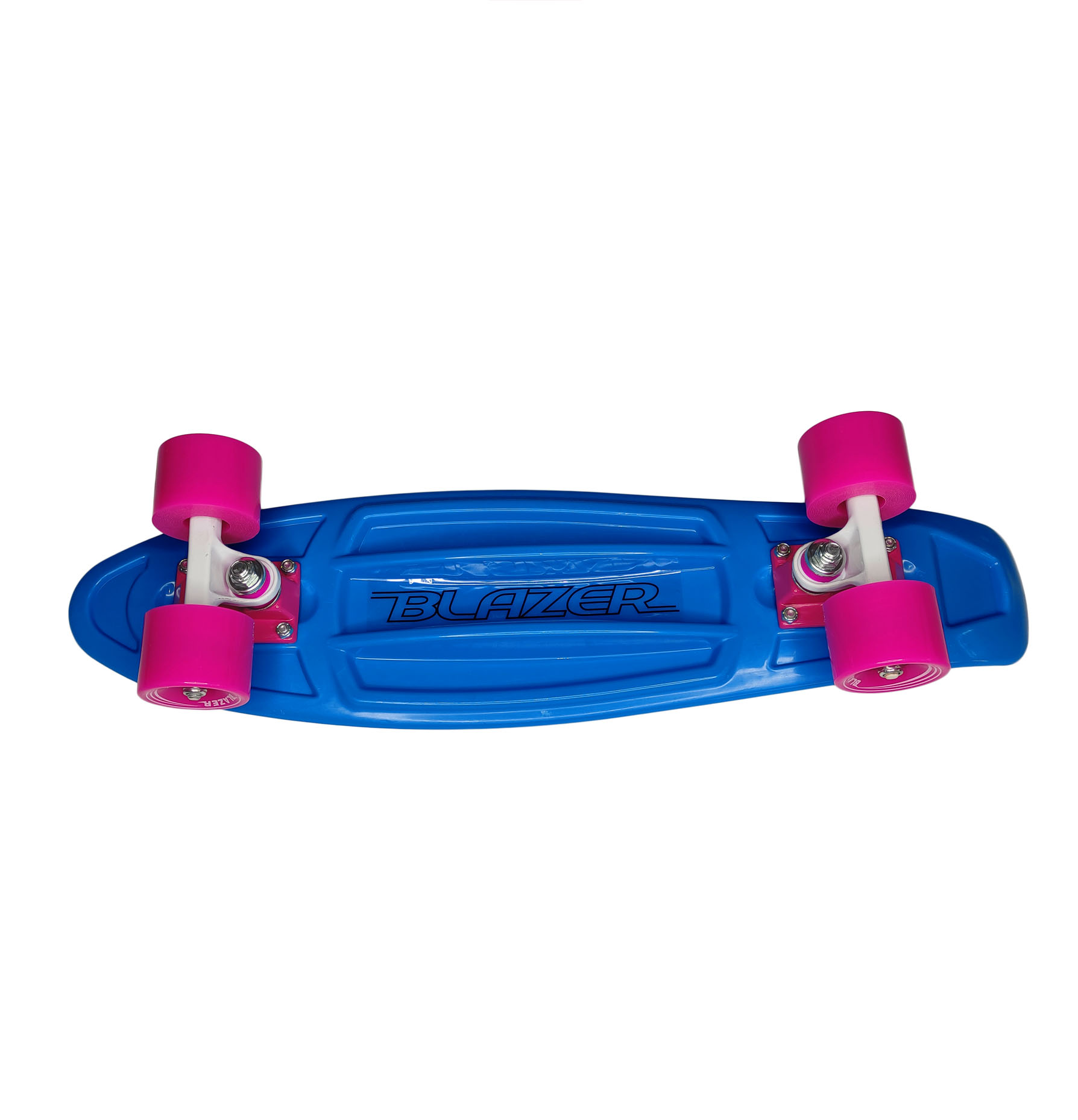 Patineta tipo Penny Color Azul y Llantas Rosa