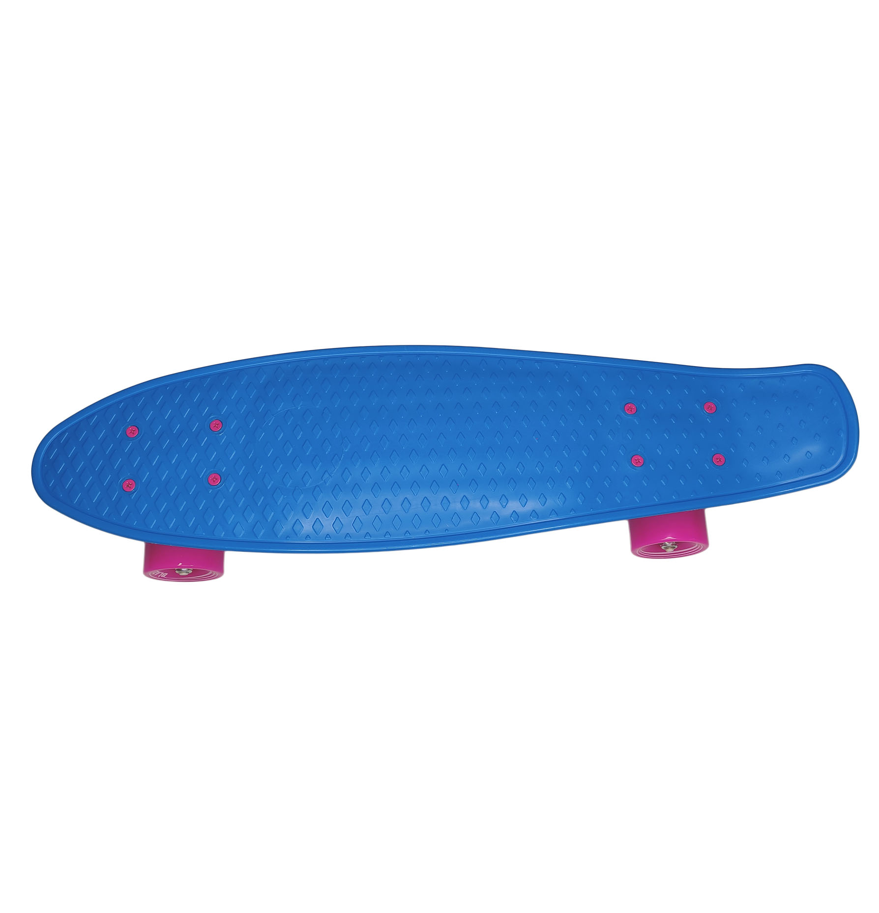 Patineta tipo Penny Color Azul y Llantas Rosa