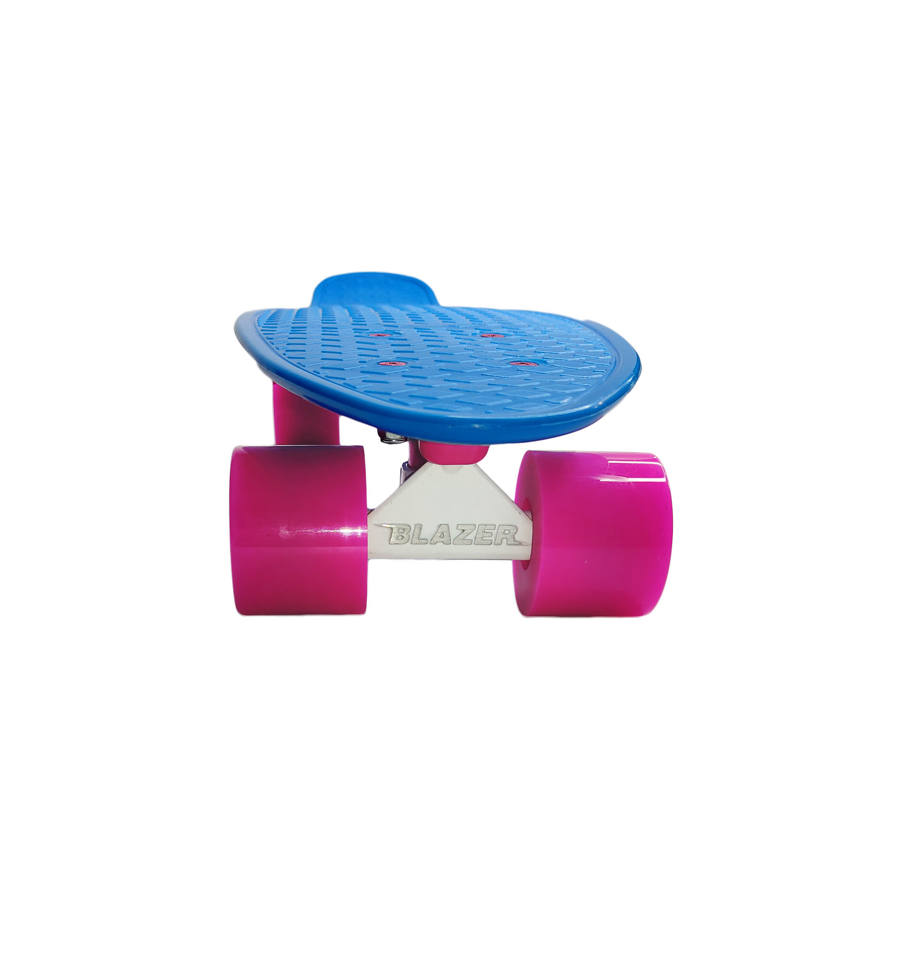 Patineta tipo Penny Color Azul y Llantas Rosa