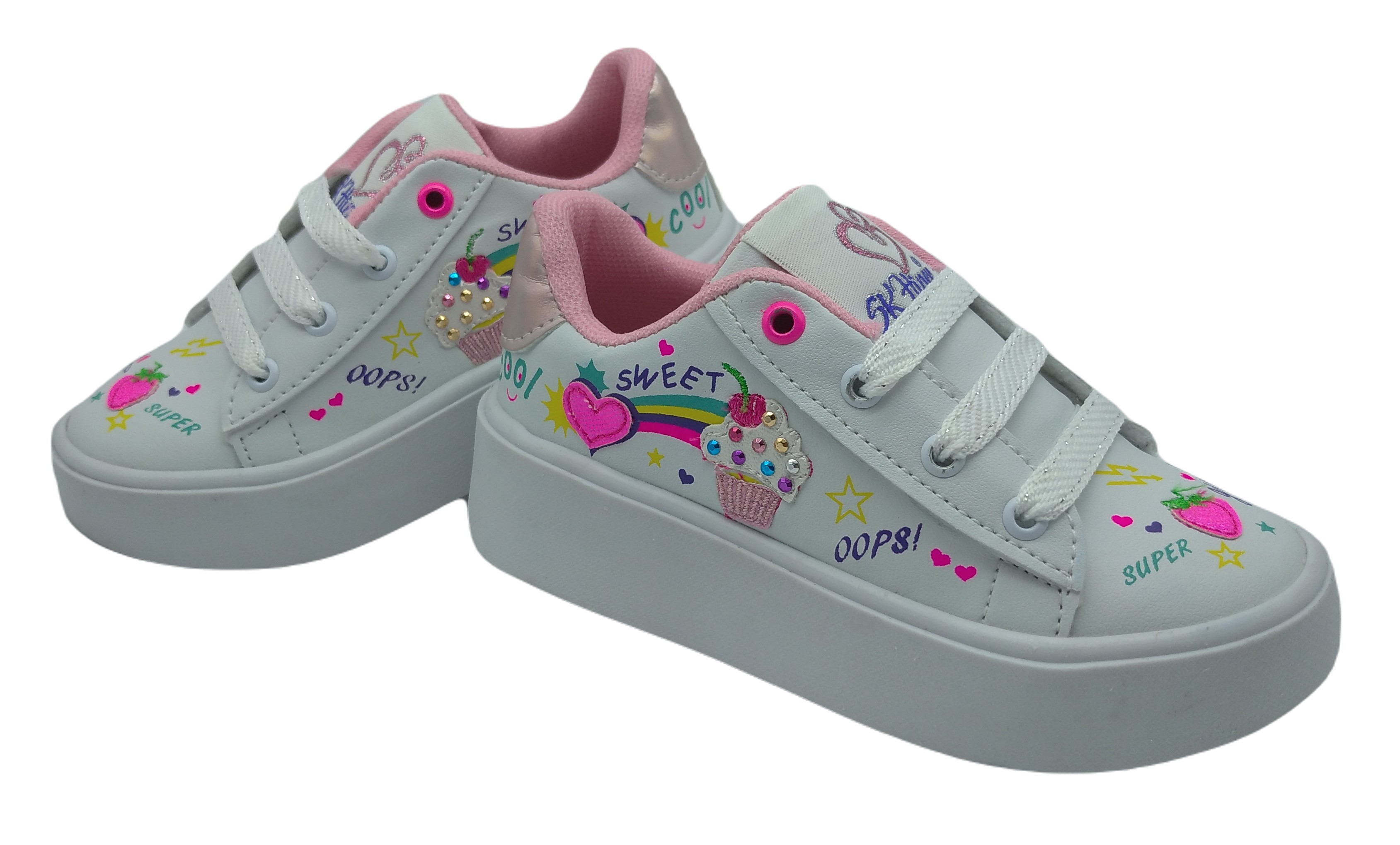 Tenis De Moda Para Niña Figuras Estilo Urbano Comodo 5087