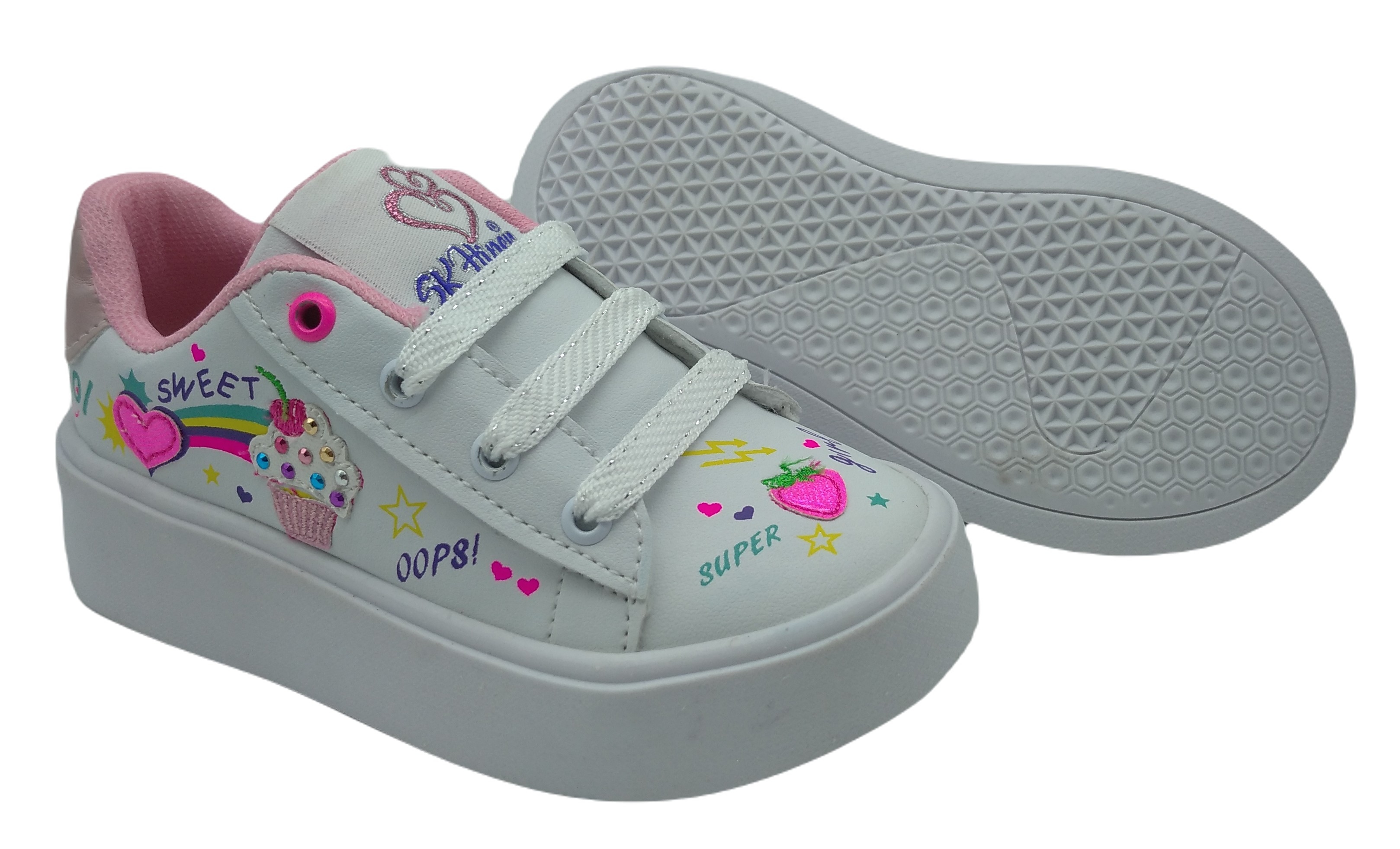 Tenis De Moda Para Niña Figuras Estilo Urbano Comodo 5087