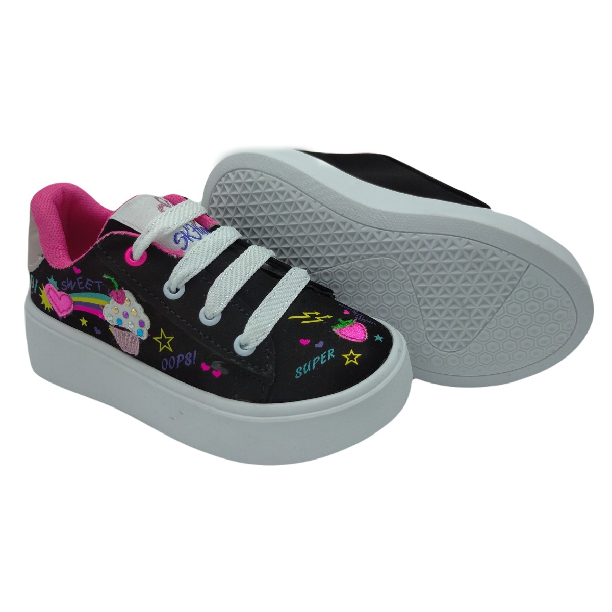 Tenis De Moda Para Niña Figuras Estilo Urbano Comodo 5087