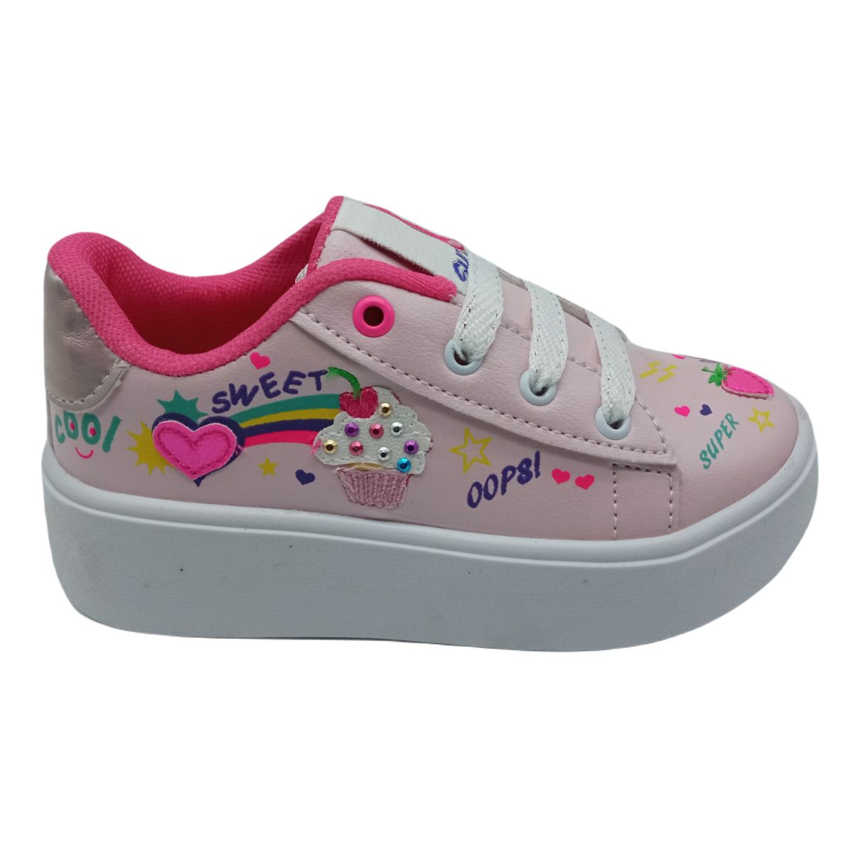 Tenis De Moda Para Niña Figuras Estilo Urbano Comodo 5087