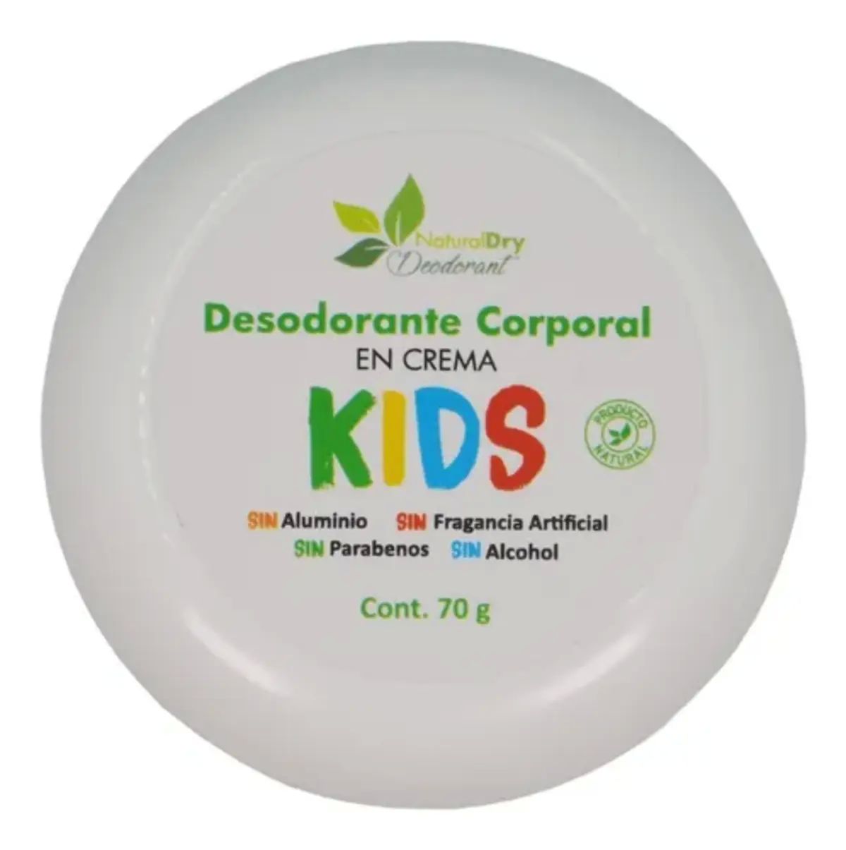 Desodorante Naturaldry Kids 70g Natural Hidrata Elimina Olor
