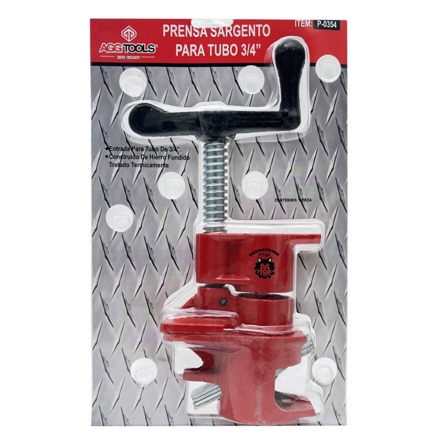 Prensa Sargento Para Tubo 3/4 2 Unidades Carpinteria
