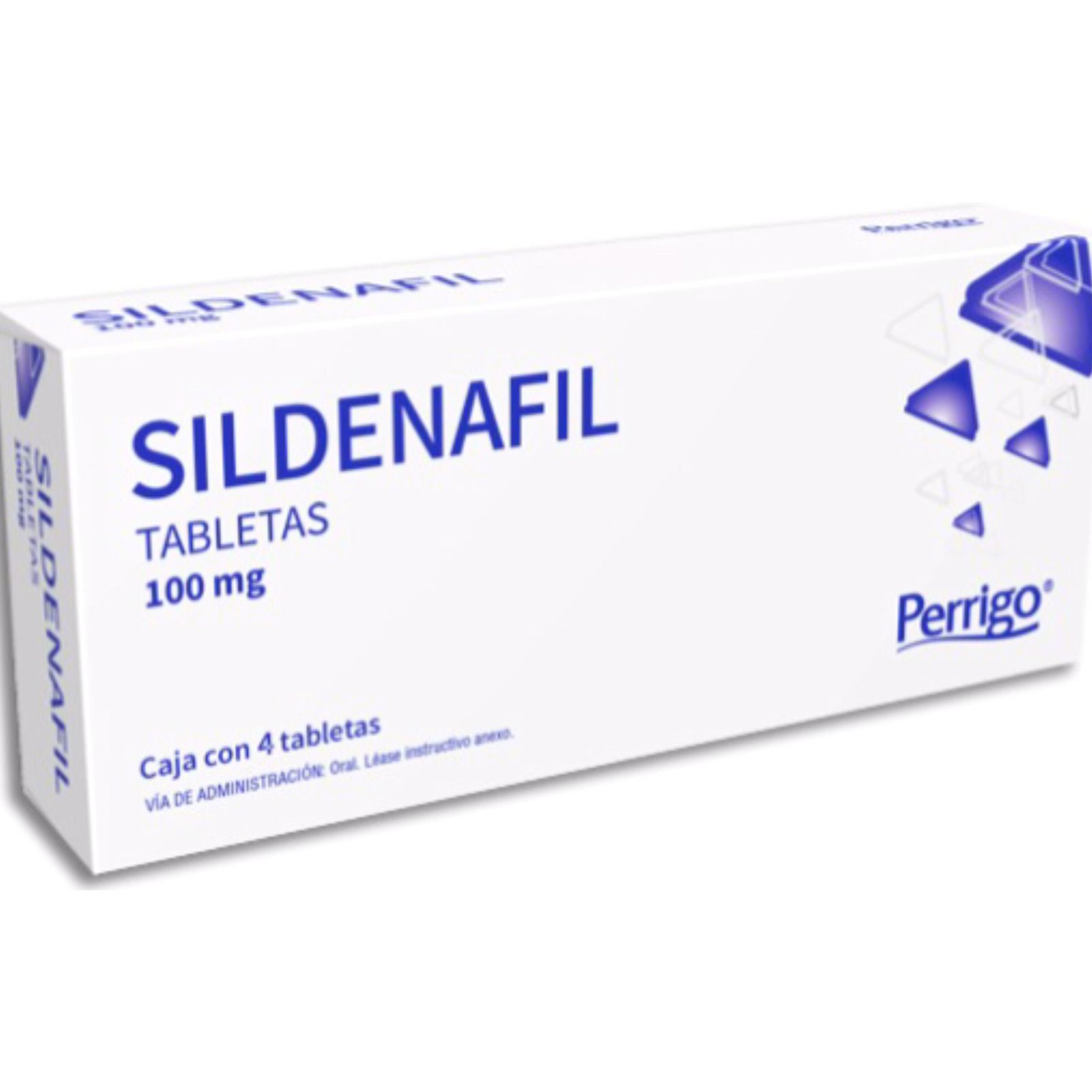 Sildenafil perrigo, 100mg con 4 Tabletas 