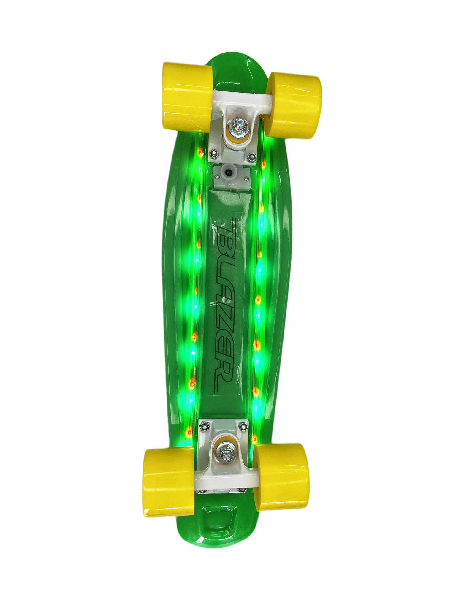 Pennyboard Color Verde con Luz LED en Plataforma