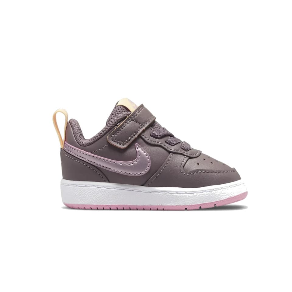 TENIS DE BEBE COURT BOROUGH LOW 2 MORADO-GRIS BQ 5453-200 ORIGINALES