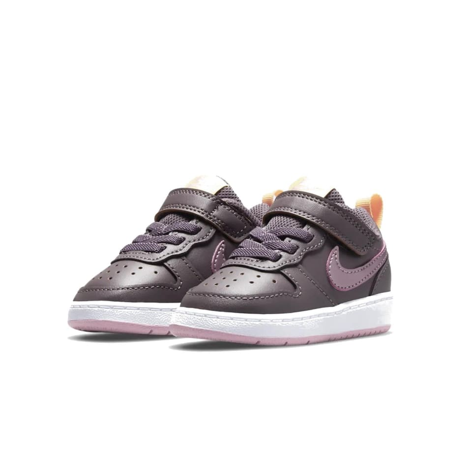 TENIS DE BEBE COURT BOROUGH LOW 2 MORADO-GRIS BQ 5453-200 ORIGINALES