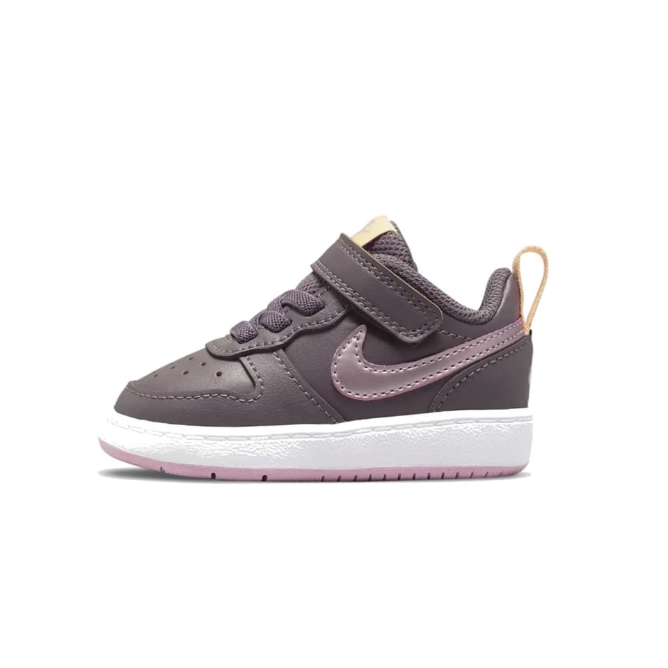 TENIS DE BEBE COURT BOROUGH LOW 2 MORADO-GRIS BQ 5453-200 ORIGINALES