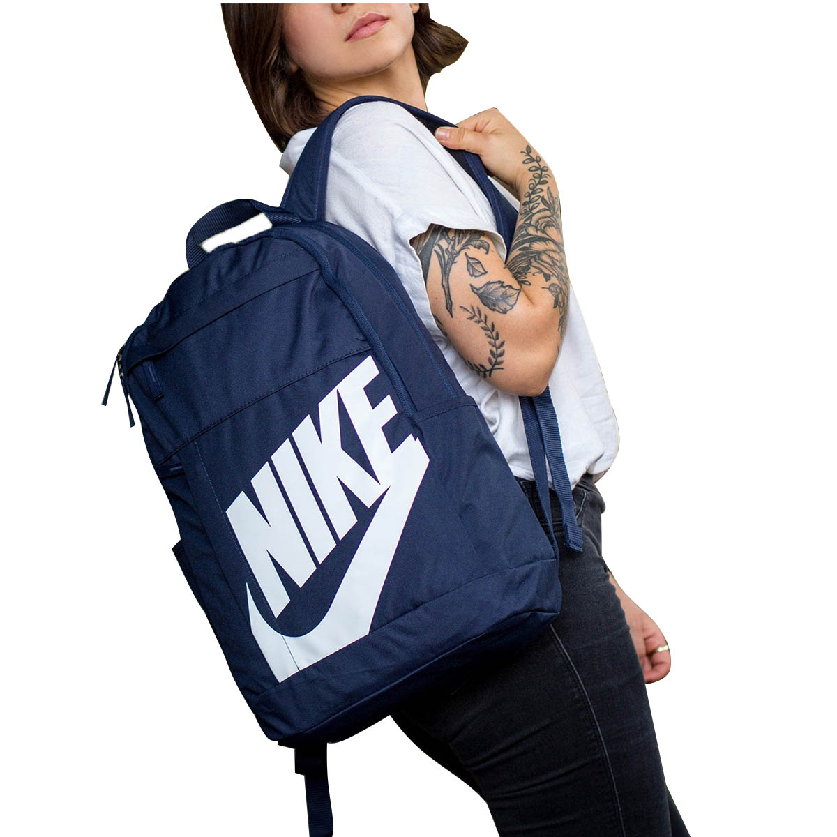 MOCHILA NIKE ELEMENTAL ESCOLAR MARINO BLANCO BA5876451