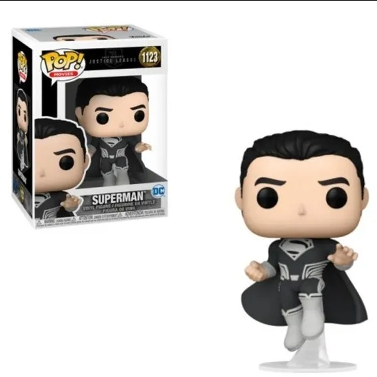 Funko Pop Superman Traje Negro  Dc Justice League Snyder Cut