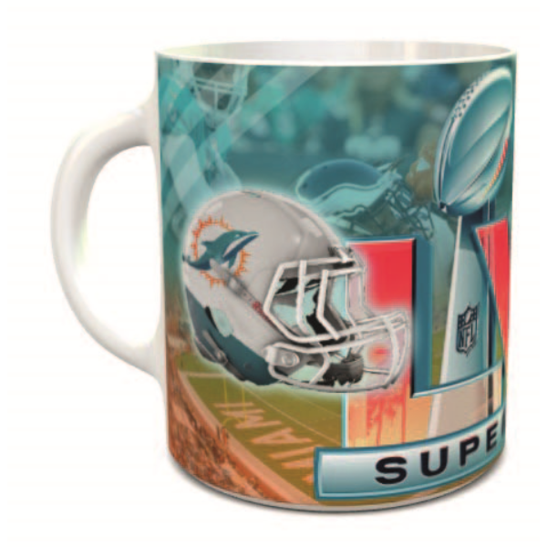 TAZA BLANCA, CONMEMORATIVA SUPER BOWL 2022