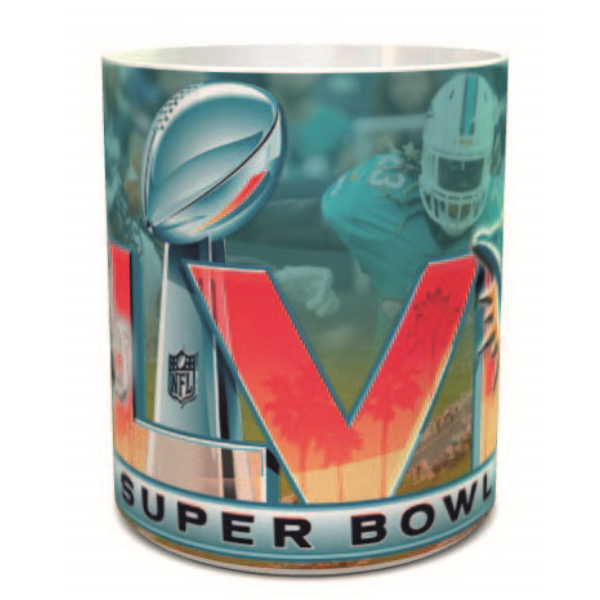 TAZA BLANCA, CONMEMORATIVA SUPER BOWL 2022