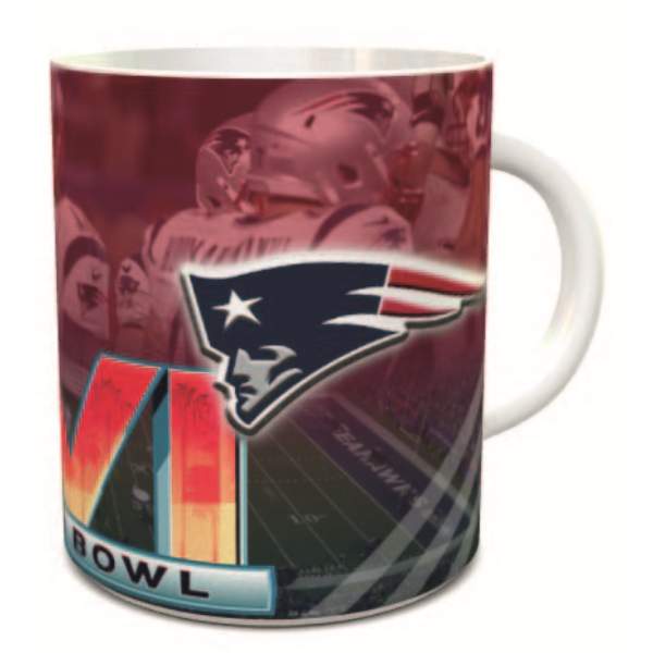 TAZA BLANCA, CONMEMORATIVA SUPER BOWL 2022