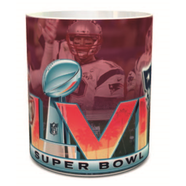TAZA BLANCA, CONMEMORATIVA SUPER BOWL 2022
