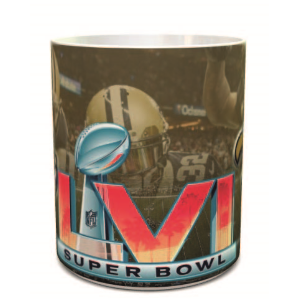 TAZA BLANCA, CONMEMORATIVA SUPER BOWL 2022