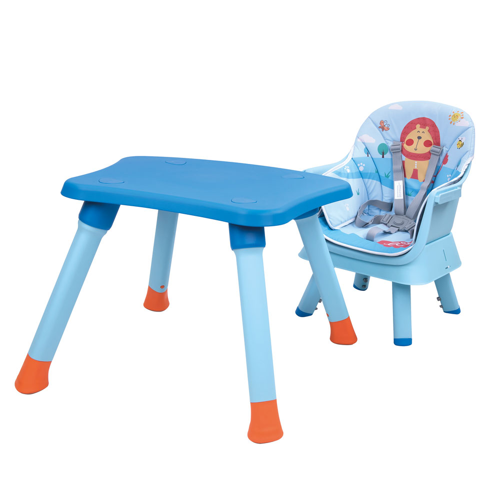 Silla Alta 4 en 1 D Bebe Grow With Me Azul/Naranja END10**