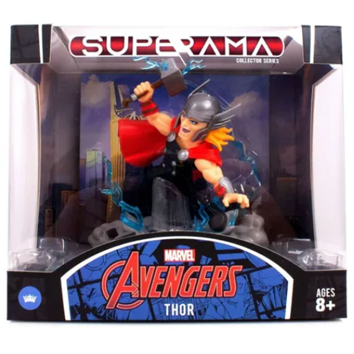 Figura Marvel Avengers Thor Con Escenario Superama