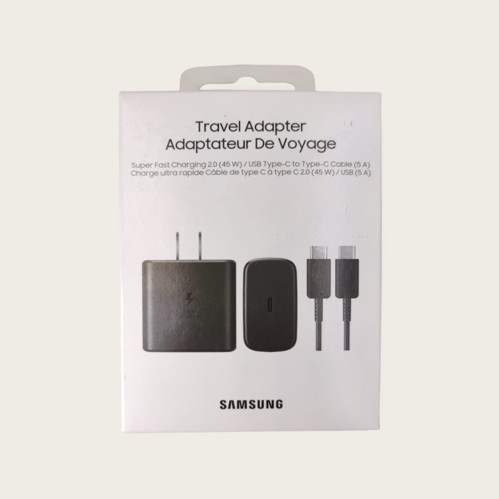 Cargador Samsung Cubo+cable Fast Tipo C/c 45w Original!!!