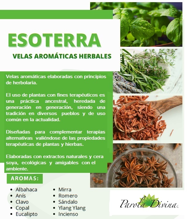 Vela aromática herbal - Anís