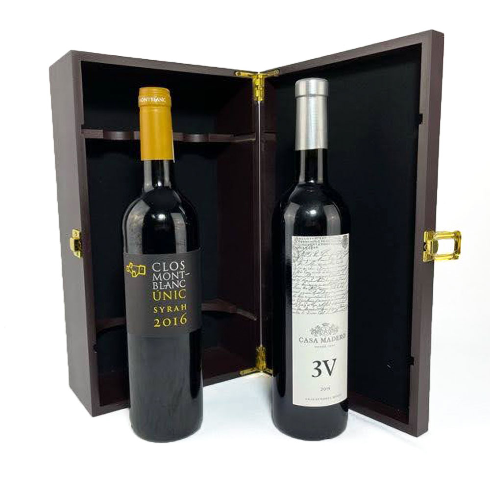 Estuche con Vino tinto Casa Madero 3v y Clos Montblanc Syrah