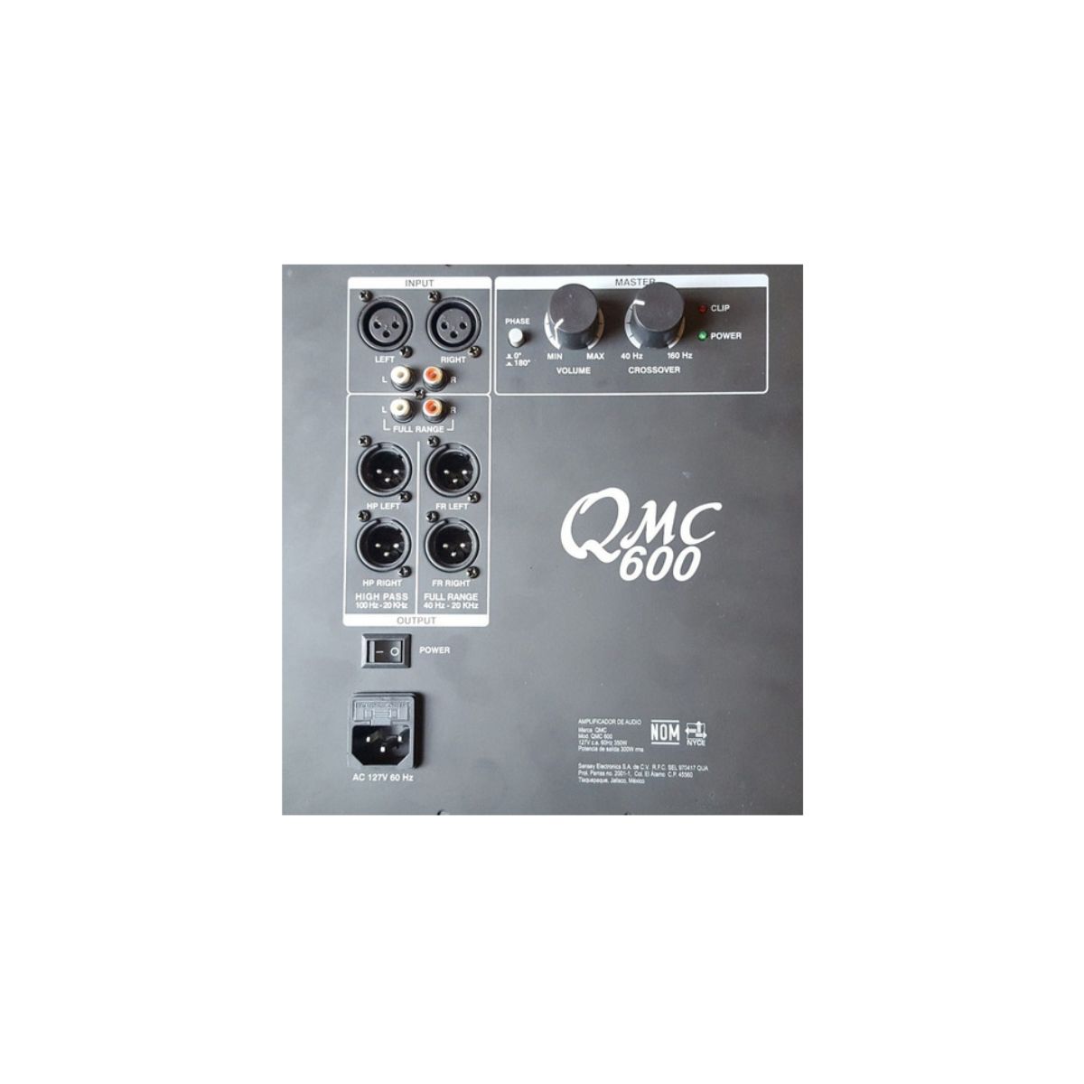 Subwoofer Activo Qmc 600, 800w Peak, 18 Pulgadas