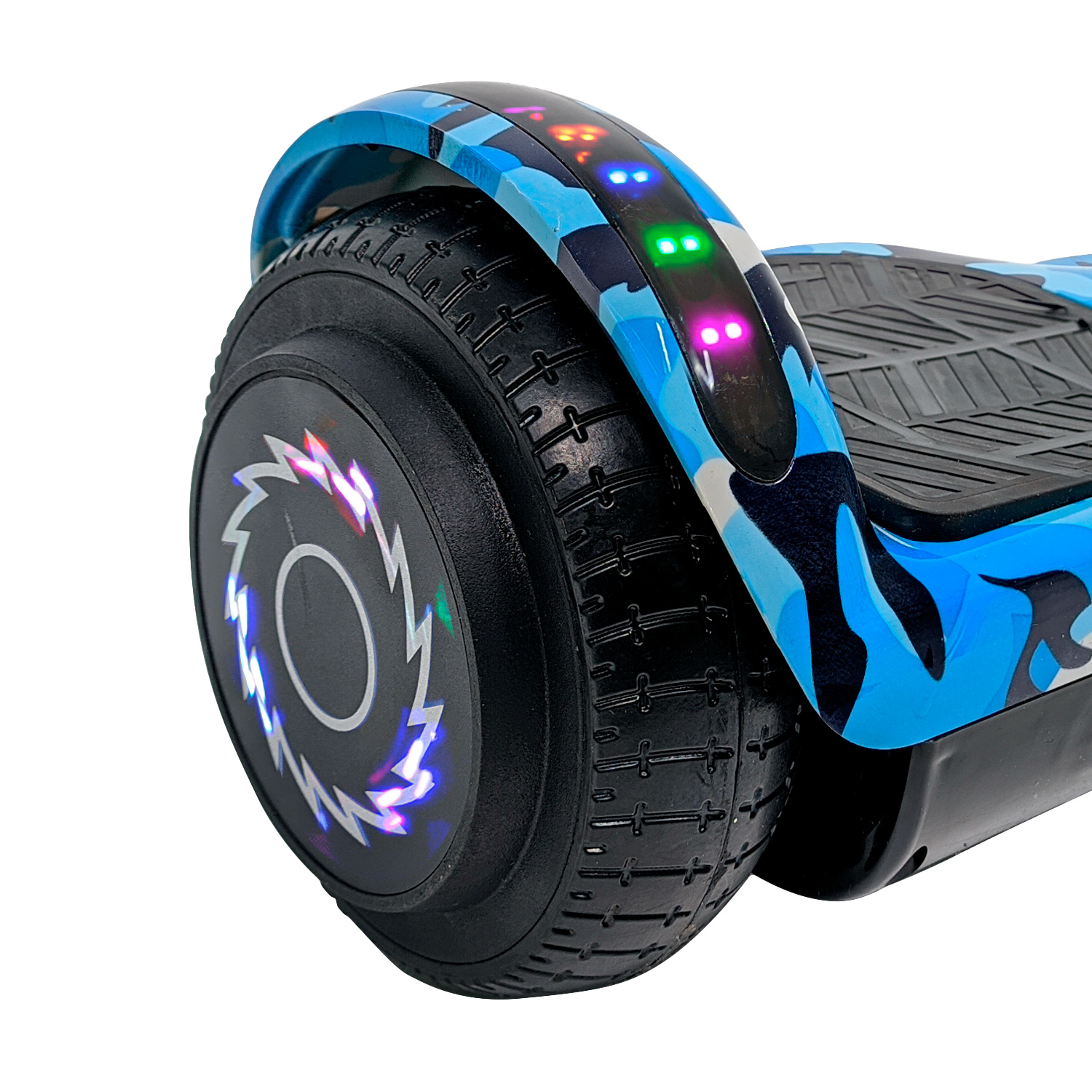 Patineta Electrica Estilo Hoverboard 12 km Bluetooth Luz Led Azul