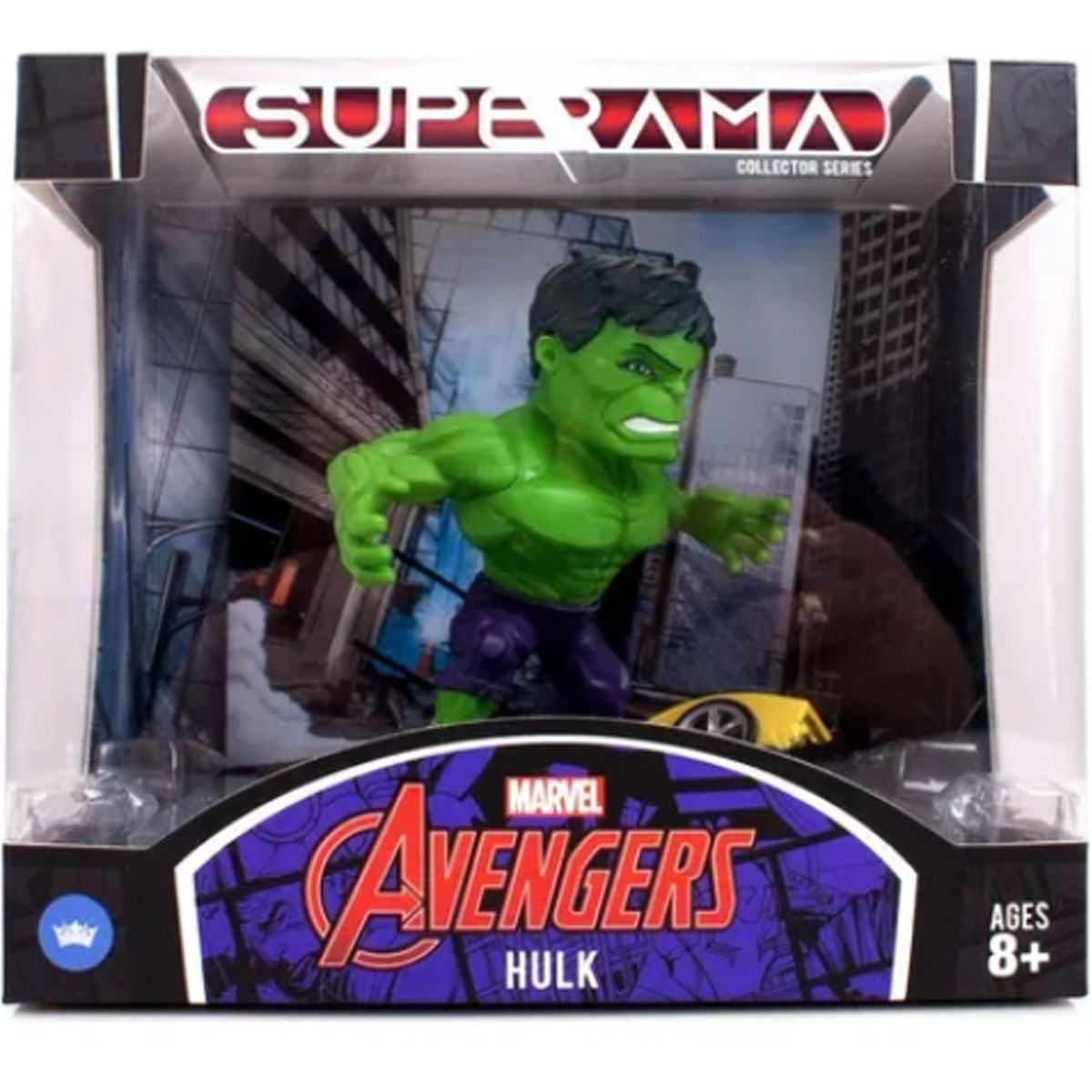 Figura Marvel Avengers Hulk Con Escenario Superama