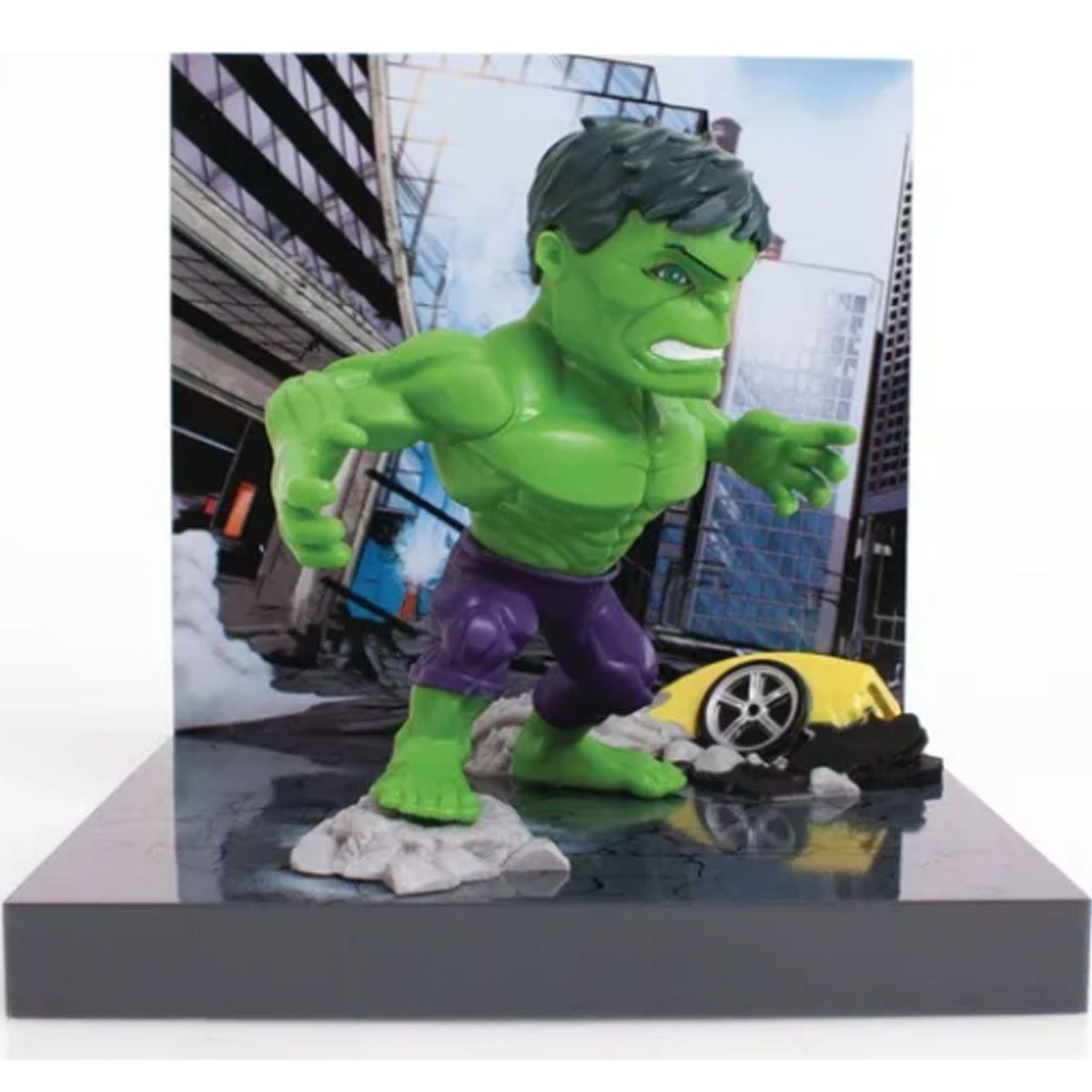 Figura Marvel Avengers Hulk Con Escenario Superama