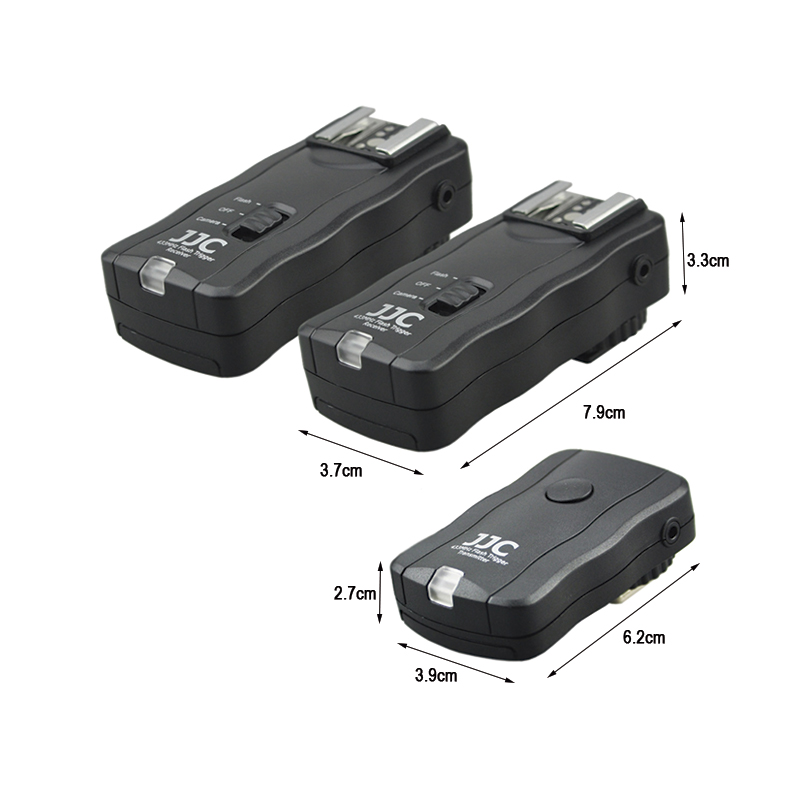 Radio Transmisor Disparador Inalambrico para Flash JJC JF-U2 Dos Receptores