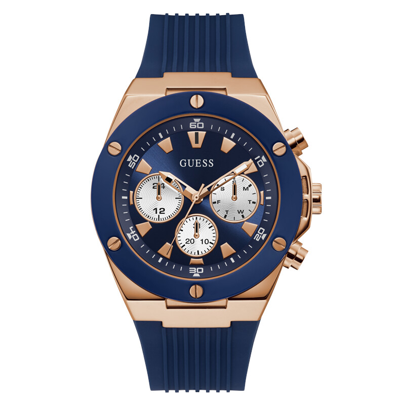 Reloj Guess Para Caballero Familia Poseidon Caratula Redonda