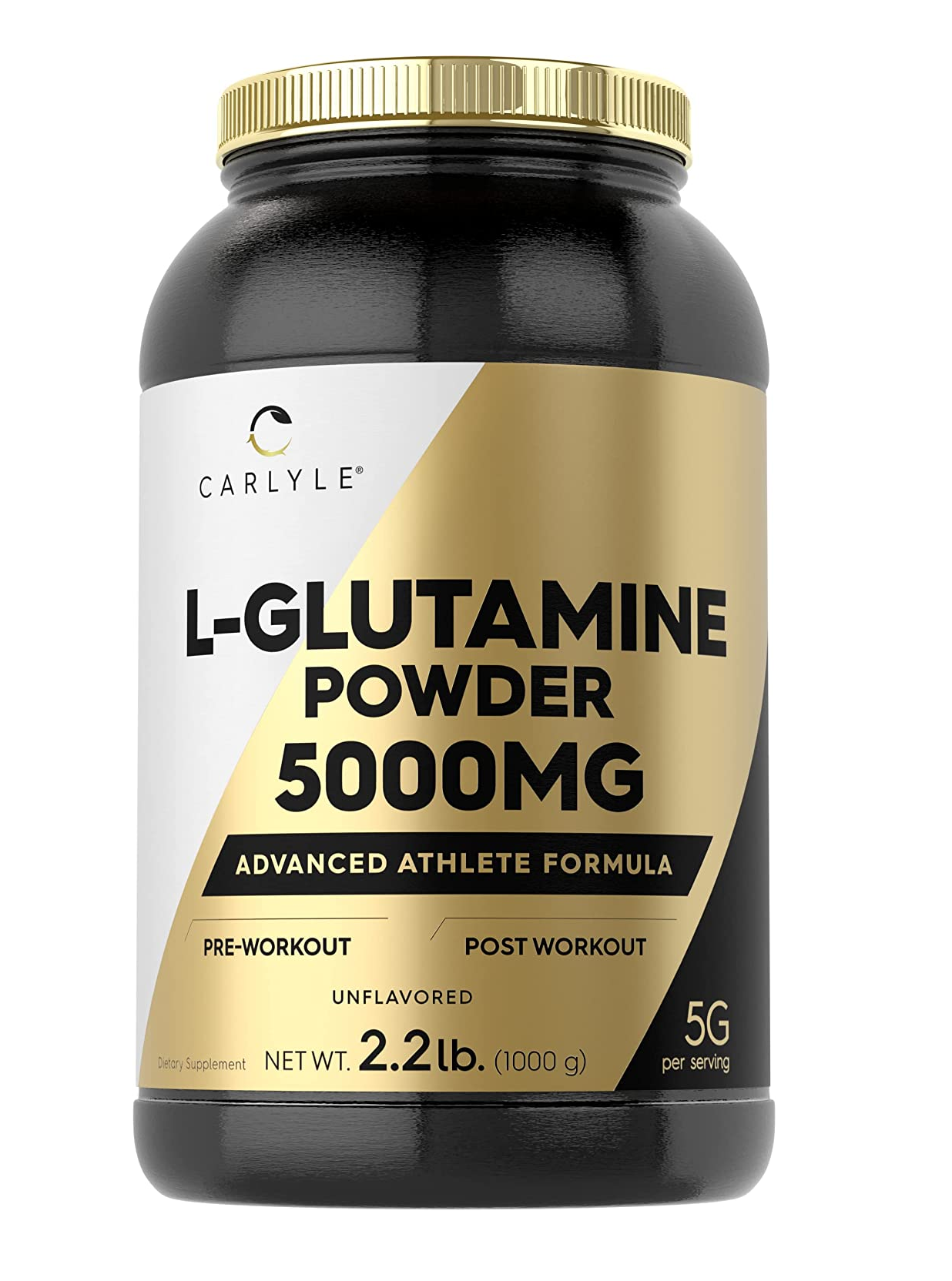 Carlyle L Glutamina en Polvo Vegetariano  Sin Gluten 2.2 libras