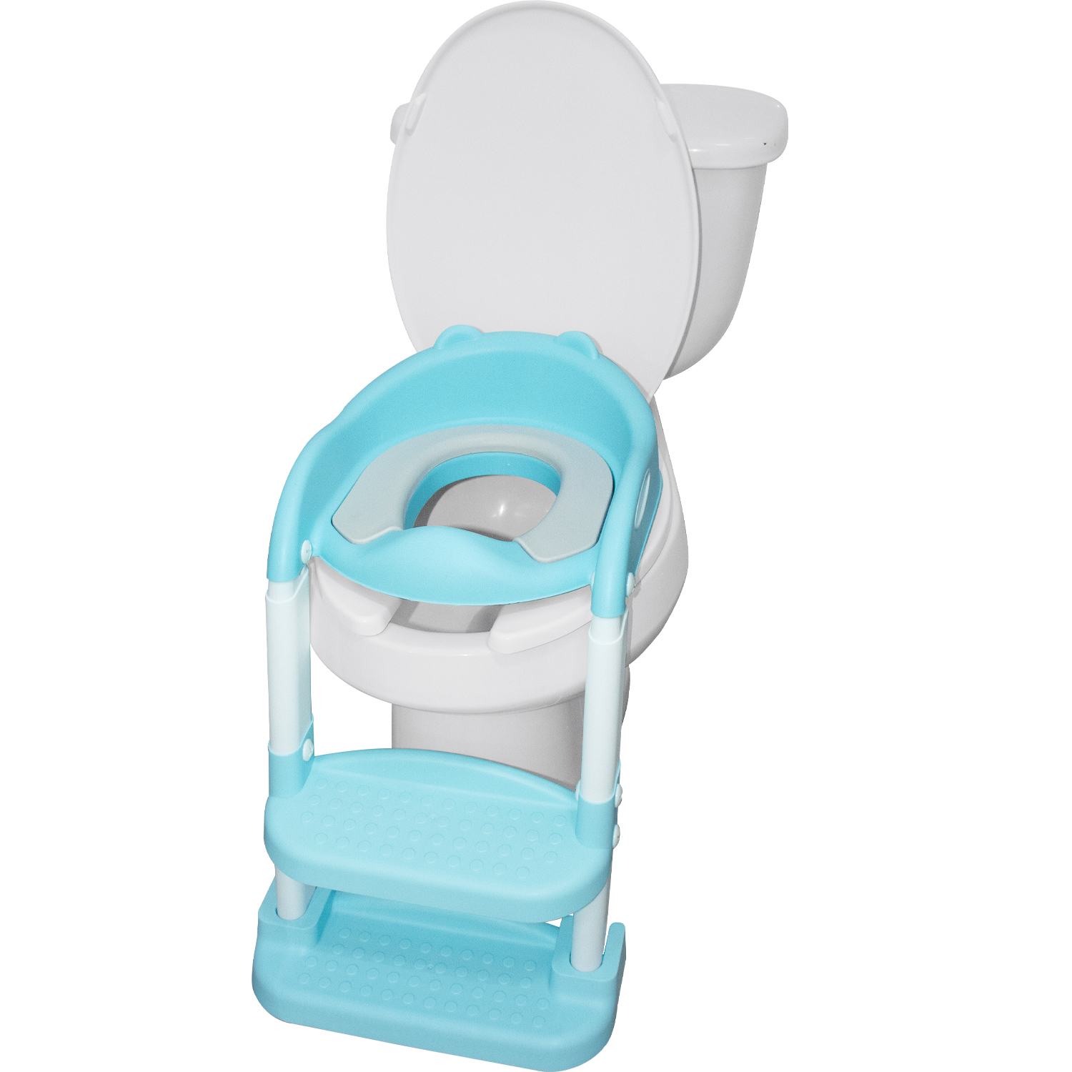 Baño Entrenador Asiento Escalera Inodoro Azul