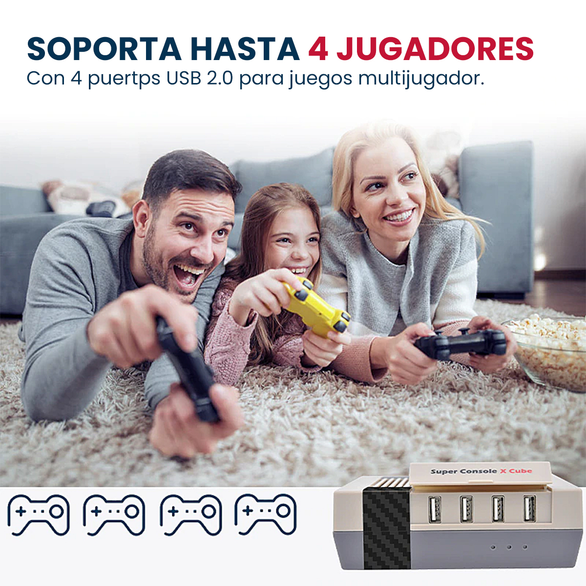 Super Console X Pro Cube Retro Juegos Integrados N64 PS1 PSP