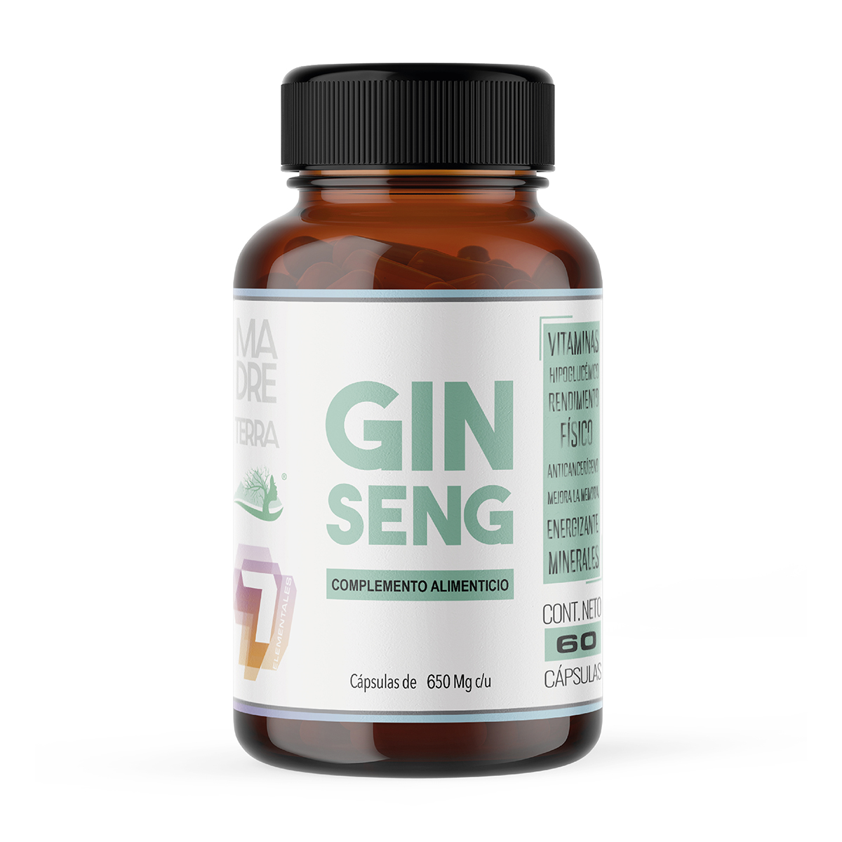 Ginseng 100% Puro Orgánico