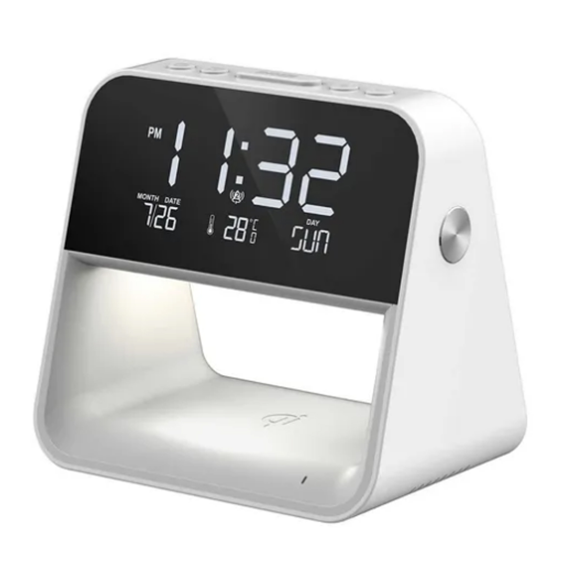 Despertador Y Cargador Inalámbrico De Dispositivos Sheffield CST 666095