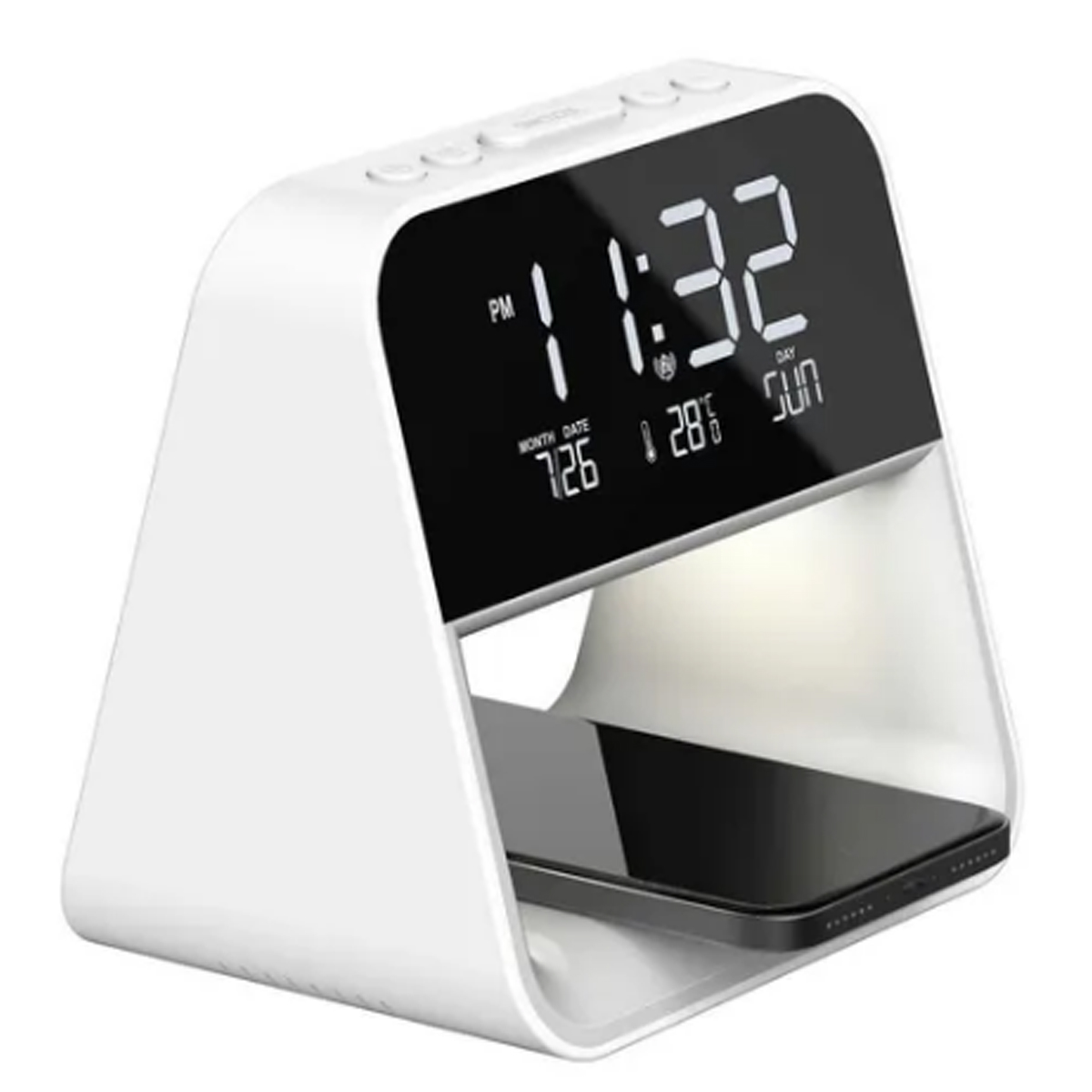 Despertador Y Cargador Inalámbrico De Dispositivos Sheffield CST 666095