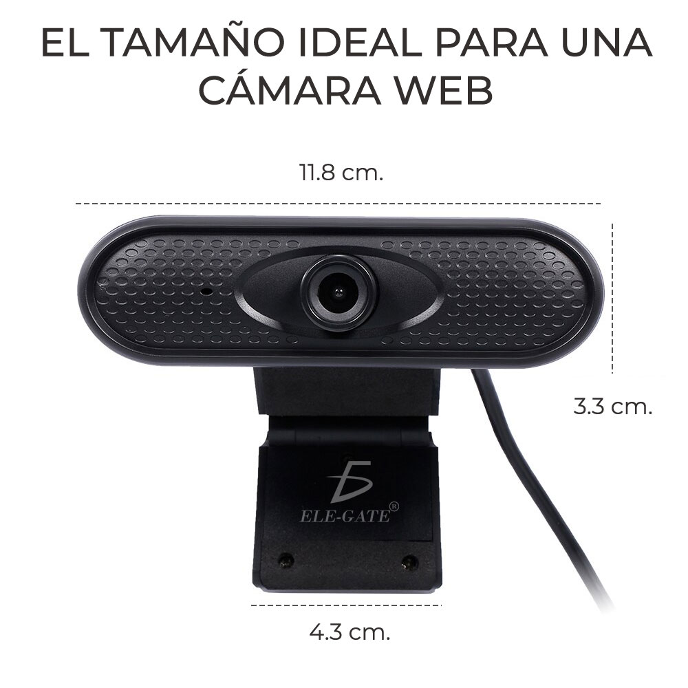 Webcam USB Para Computadora 720P HD Con Micrófono - Videollamadas.